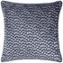 Lanzo Cut Velvet Piped Cushion Moonbeam